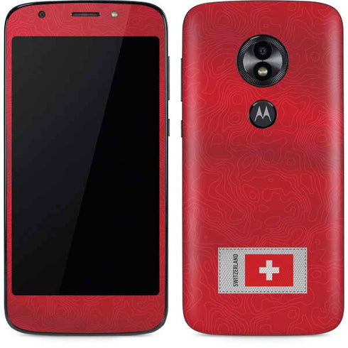 Switzerland Soccer Flag Moto E5 Play Skin